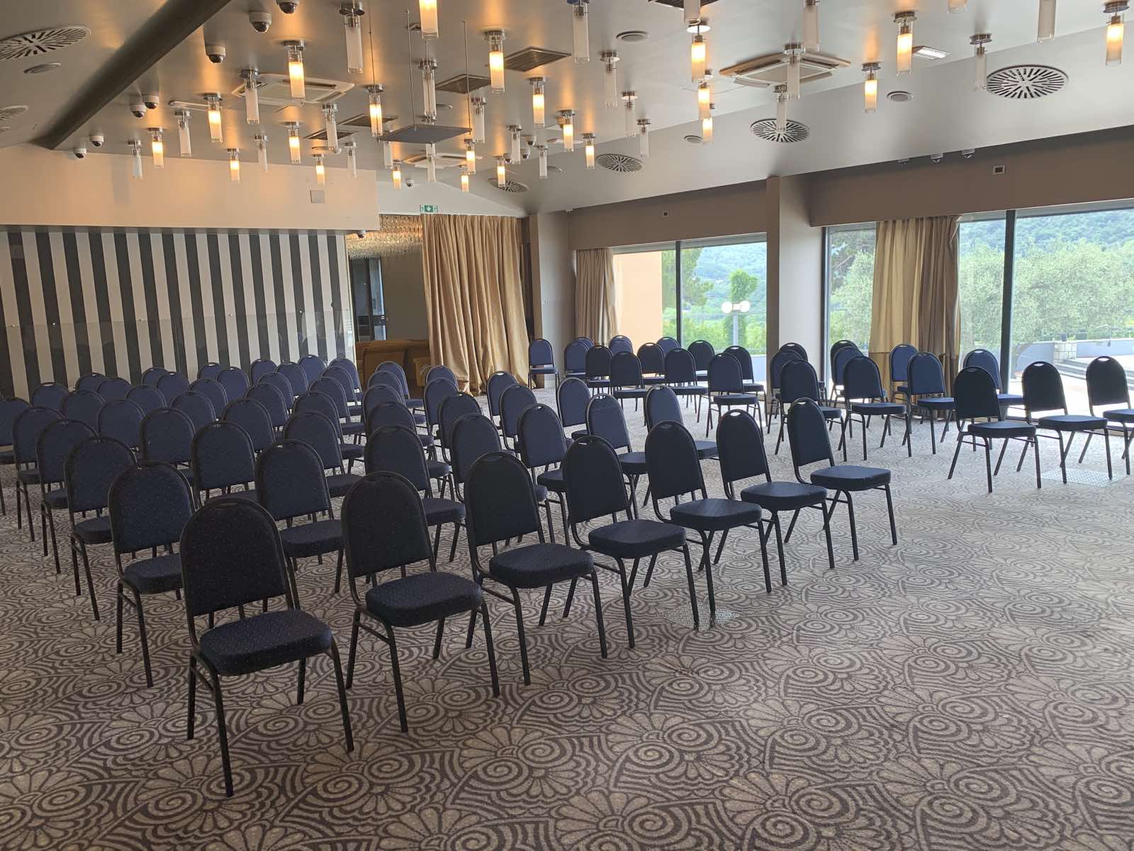 Congress hall with chairs